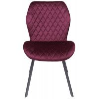 Стул AksHome HARVEY (Харвей) винный велюр G062-35/черный купить в Минске