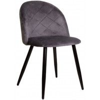 Стул AksHome HONNOR (Хонор) серый велюр HLR-21/черный