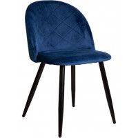 Стул AksHome HONNOR (Хонор) синий велюр HLR-64/черный