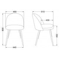 Стул AksHome HONNOR (Хонор) пыльная роза велюр HLR-25/дуб купить в Минске Стул AksHome HONNOR (Хонор) пыльная роза велюр HLR-25/дуб купить в Минске