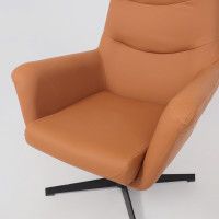 Кресло Akshome Hudson (Хадсон) экокожа охра PU-17/черный купить в Минске