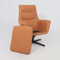 Кресло Akshome Hudson (Хадсон) экокожа охра PU-17/черный купить в Минске