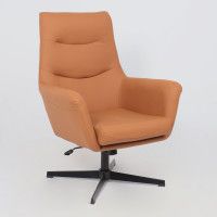 Кресло Akshome Hudson (Хадсон) экокожа охра PU-17/черный купить в Минске