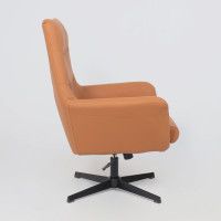 Кресло Akshome Hudson (Хадсон) экокожа охра PU-17/черный купить в Минске