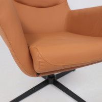 Кресло Akshome Hudson (Хадсон) экокожа охра PU-17/черный купить в Минске