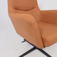 Кресло Akshome Hudson (Хадсон) экокожа охра PU-17/черный купить в Минске