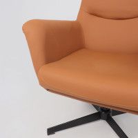 Кресло Akshome Hudson (Хадсон) экокожа охра PU-17/черный купить в Минске