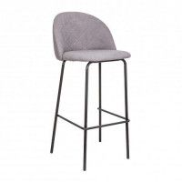 Стул барный AksHome ICON (Айкон) светло-серый 1701-26/черный