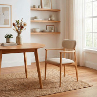 Стул ИЛОНА ЛАЙТ дуб натуральный / покрытие бесцветное / крем купить в Минске