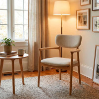 Стул ИЛОНА ЛАЙТ дуб натуральный / покрытие бесцветное / крем купить в Минске