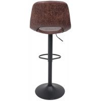 Стул барный AksHome INDIANA (Индиана) экокожа коричневый  PU C-03/черный купить в Минске