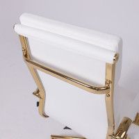 Кресло AksHome INDIGO (Индиго) белый/золотой купить в Минске