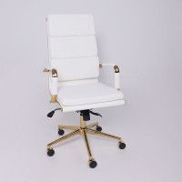 Кресло AksHome INDIGO (Индиго) белый/золотой купить в Минске