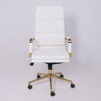 Кресло AksHome INDIGO (Индиго) белый/золотой купить в Минске