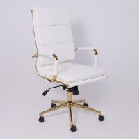 Кресло AksHome INDIGO (Индиго) белый/золотой купить в Минске