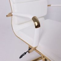 Кресло AksHome INDIGO (Индиго) белый/золотой купить в Минске