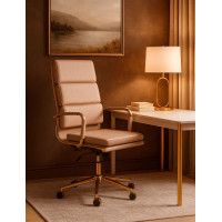 Кресло AksHome INDIGO (Индиго) кофейный/золотой купить в Минске