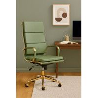 Кресло AksHome INDIGO (Индиго) зеленый/золотой купить в Минске