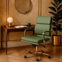 Кресло AksHome INDIGO (Индиго) LB зеленый/золотой купить в Минске