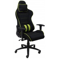 Кресло поворотное AksHome INFINITI (Инфинити) черный/зеленый
