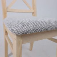 Стул Ингольф тон 15 прозрачный лак/серая ткань Аризона дождь 149/2 купить в Минске