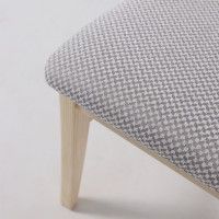 Стул Ингольф тон 15 прозрачный лак/серая ткань Аризона дождь 149/2 купить в Минске