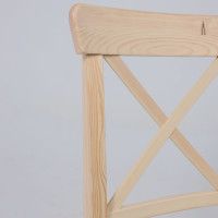 Стул Ингольф тон 15 прозрачный лак/серая ткань Аризона дождь 149/2 купить в Минске