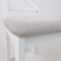 Стул Ингольф белый тон 7/серая ткань Аризона дождь 149/2 купить в Минске