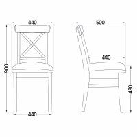 Стул Ингольф белый тон 7/серая ткань Аризона дождь 149/2 купить в Минске
