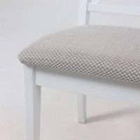 Стул Ингольф белый тон 7/серая ткань Аризона дождь 149/2 купить в Минске