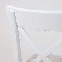 Стул Ингольф белый тон 7/серая ткань Аризона дождь 149/2 купить в Минске