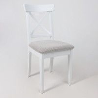 Стул Ингольф белый тон 7/серая ткань Аризона дождь 149/2 купить в Минске