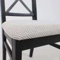 Стул Ингольф черный тон 9/серая ткань Аризона дождь 149/2 купить в Минске