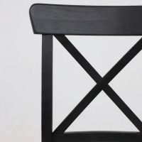 Стул Ингольф черный тон 9/серая ткань Аризона дождь 149/2 купить в Минске