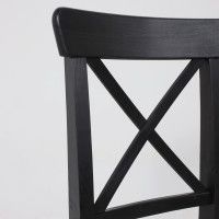 Стул Ингольф черный тон 9/серая ткань Аризона дождь 149/2 купить в Минске