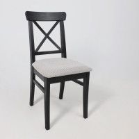 Стул Ингольф черный тон 9/серая ткань Аризона дождь 149/2 купить в Минске