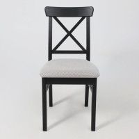 Стул Ингольф черный тон 9/серая ткань Аризона дождь 149/2 купить в Минске