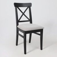 Стул Ингольф черный тон 9/серая ткань Аризона дождь 149/2 купить в Минске