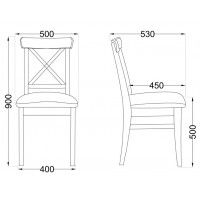 Стул Ингольт-2 бежевый/прозрачный лак купить в Минске
