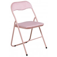 Стул складной AksHome JAKE (Джейк) велюр нежно-розовый