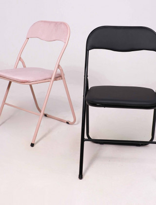 Стул складной AksHome JAKE (Джейк) велюр нежно-розовый купить в Минске