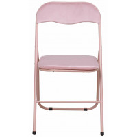 Стул складной AksHome JAKE (Джейк) велюр нежно-розовый купить в Минске