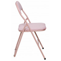 Стул складной AksHome JAKE (Джейк) велюр нежно-розовый купить в Минске