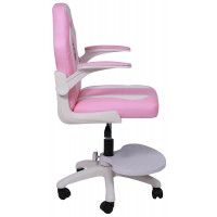 Кресло поворотное JASMINE, WHITE, ткань, розовый купить в Минске Кресло поворотное JASMINE, WHITE, ткань, розовый купить в Минске