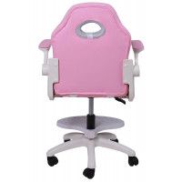 Кресло поворотное JASMINE, WHITE, ткань, розовый купить в Минске Кресло поворотное JASMINE, WHITE, ткань, розовый купить в Минске