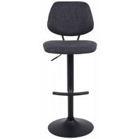 Стул барный AksHome JESSY (Джесси) темно-серая ткань/черный купить в Минске Стул барный AksHome JESSY (Джесси) темно-серая ткань/черный купить в Минске
