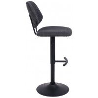 Стул барный AksHome JESSY (Джесси) темно-серая ткань/черный купить в Минске Стул барный AksHome JESSY (Джесси) темно-серая ткань/черный купить в Минске