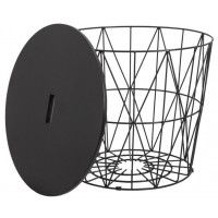 Стол журнальный Akshome JUMBO, черный/черный, d 480*430 купить в Минске