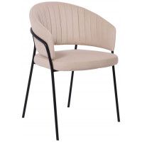 Кресло JUST (Джаст) бежевый VELUTTO 18 / черный