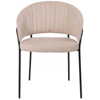 Кресло JUST (Джаст) бежевый VELUTTO 18 / черный купить в Минске